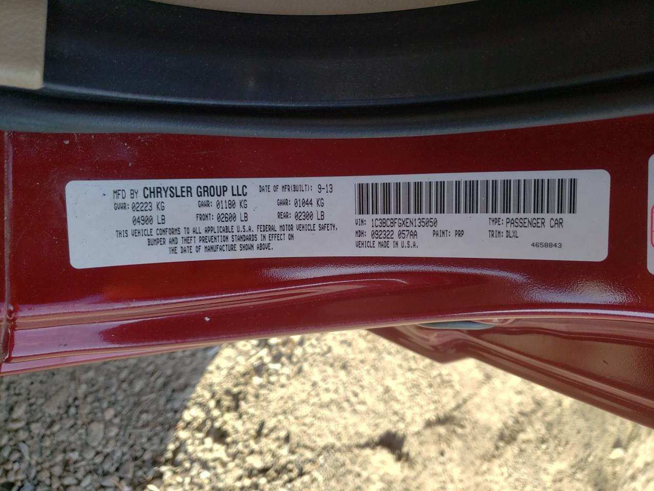 Foto 10 de la subasta – 2014 CHRYSLER 200 LIMITE con VIN 1C3BCBFGXEN135050