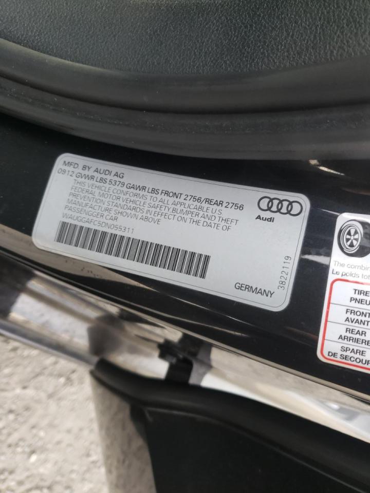 Photo 10 from auction – 2013 AUDI A6 PREMIUM with VIN WAUGGAFC5DN055311