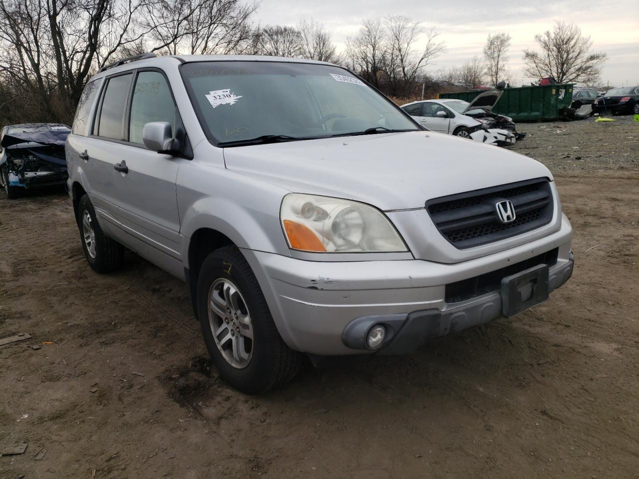 HONDA PILOT EXL 2005 with VIN 5FNYF18575B020746 - Photo from auction