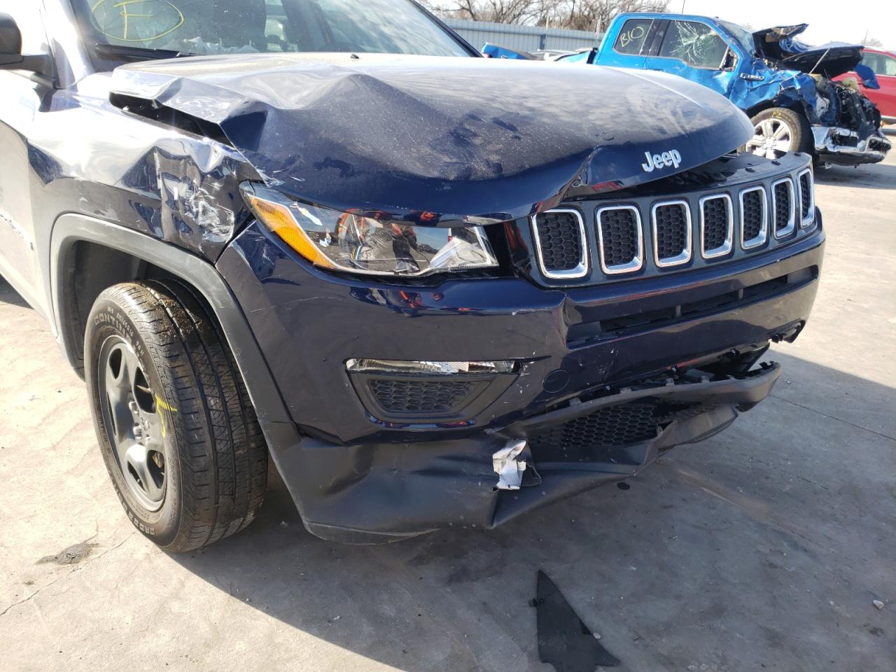 Photo 9 from auction – 2021 JEEP COMPASS SP with VIN 3C4NJCAB0MT532233