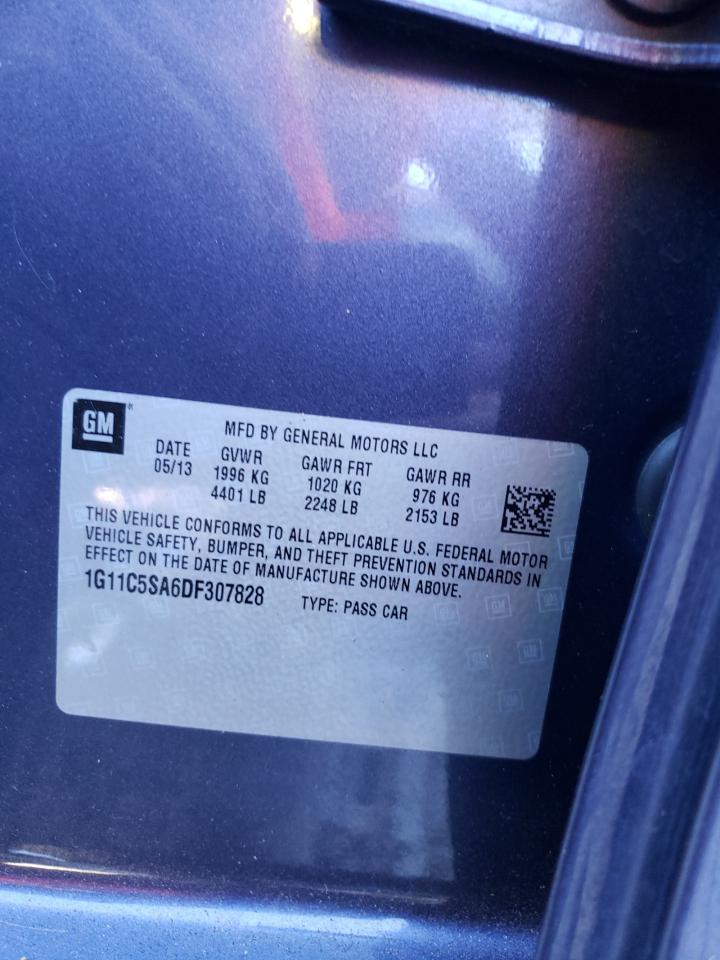 Photo 10 from auction – 2013 CHEVROLET MALIBU 1LT with VIN 1G11C5SA6DF307828