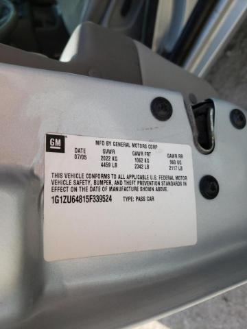 Photo 10 from auction – 2005 CHEVROLET MALIBU MAX with VIN 1G1ZU64815F339524