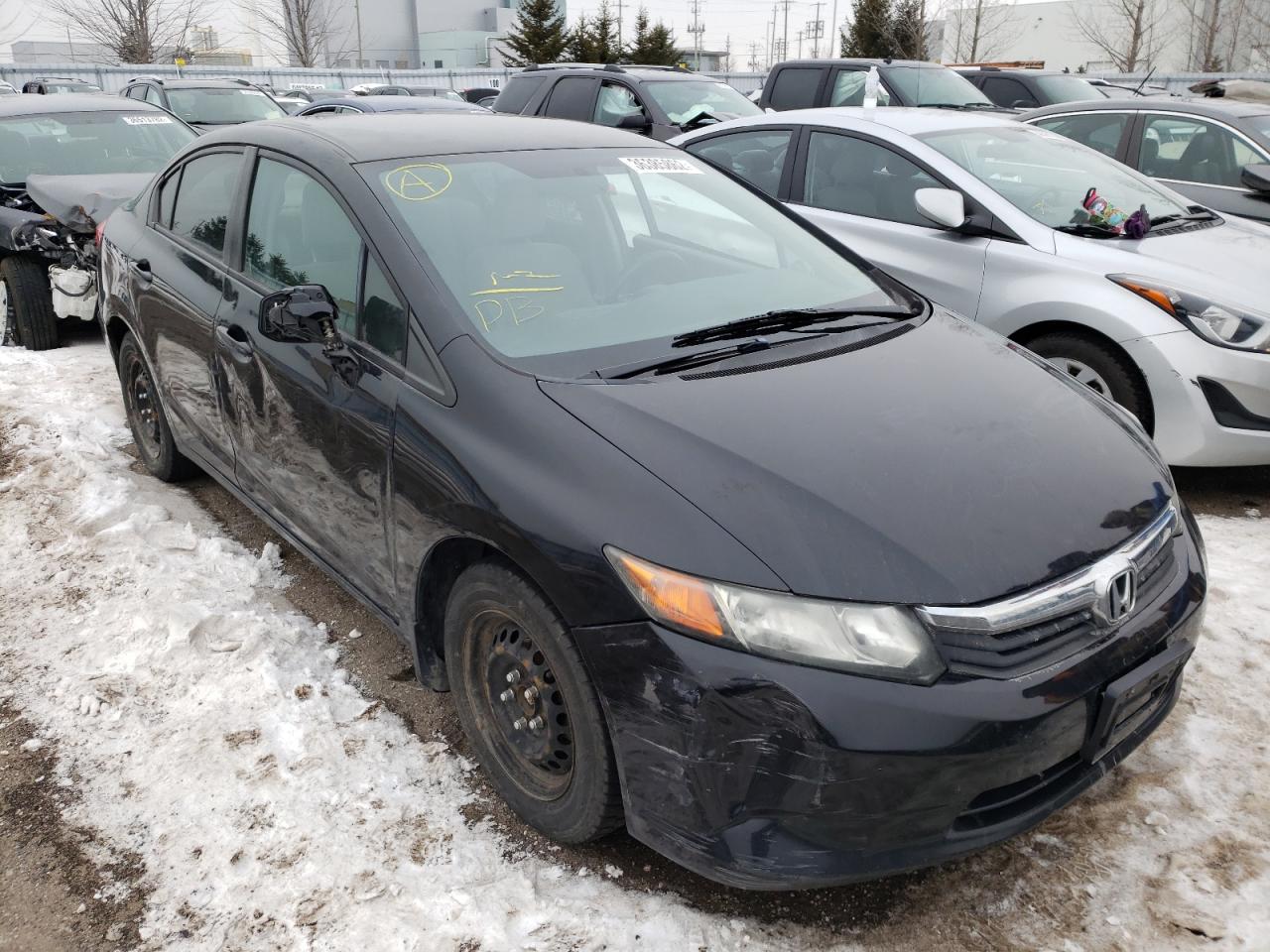 HONDA CIVIC LX 2012 with VIN 2HGFB2F47CH022797 - Photo from auction