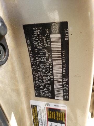 Photo 10 from auction – 2011 TOYOTA CAMRY BASE with VIN 4T1BF3EK2BU668327