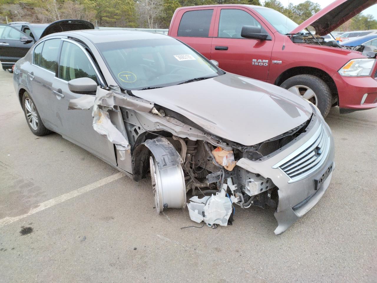 INFINITI G37 2012 with VIN JN1CV6AR1CM680134 - Photo from auction