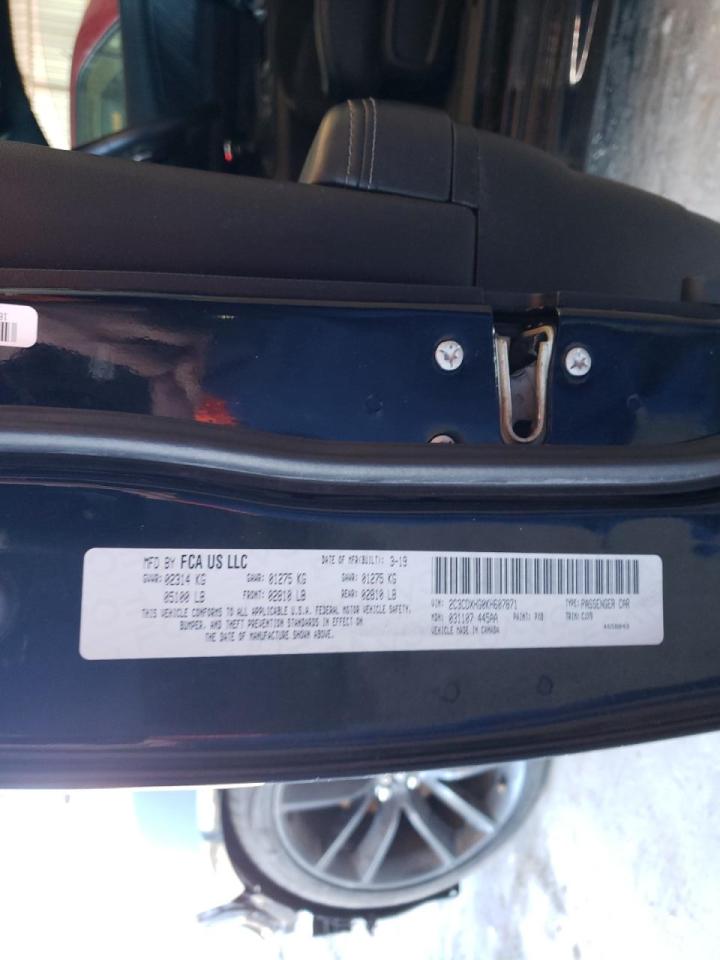 Photo 10 from auction – 2019 DODGE CHARGER GT with VIN 2C3CDXHG0KH607871