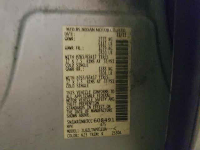 Photo 10 from auction – 2012 NISSAN PATHFINDER with VIN 5N1AR1NB3CC608491