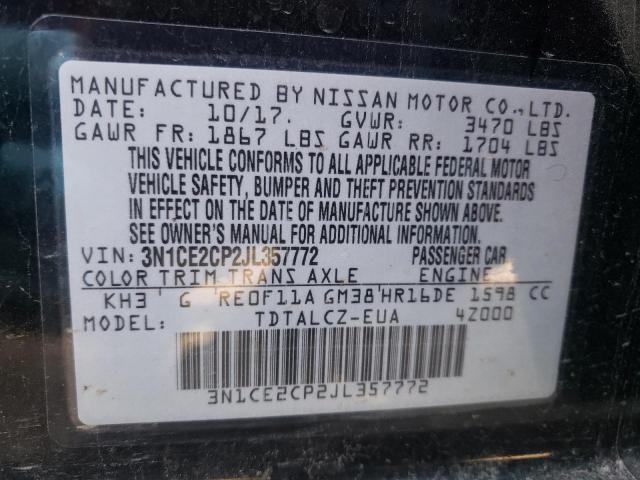 Photo 10 from auction – 2018 NISSAN VERSA NOTE with VIN 3N1CE2CP2JL357772