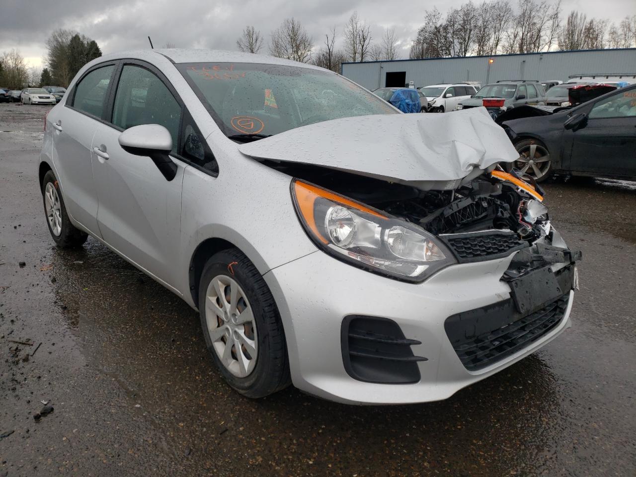 KIA RIO LX 2016 with VIN KNADM5A35G6635683 - Photo from auction