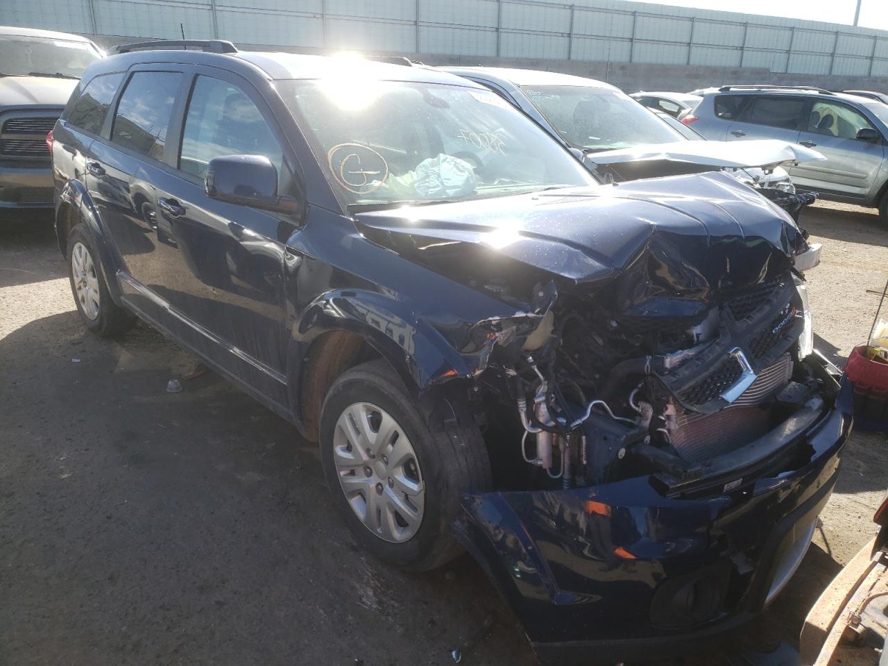 DODGE JOURNEY SE 2019 with VIN 3C4PDDBG7KT799186 - Photo from auction