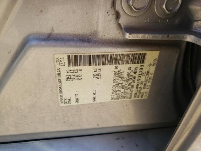 Photo 10 from auction – 2012 NISSAN ALTIMA BAS with VIN 1N4AL2AP9CN501193