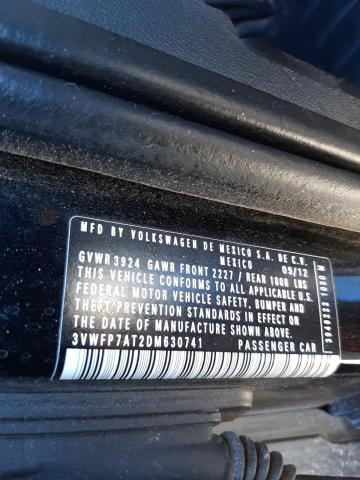 Photo 10 from auction – 2013 VOLKSWAGEN BEETLE with VIN 3VWFP7AT2DM630741