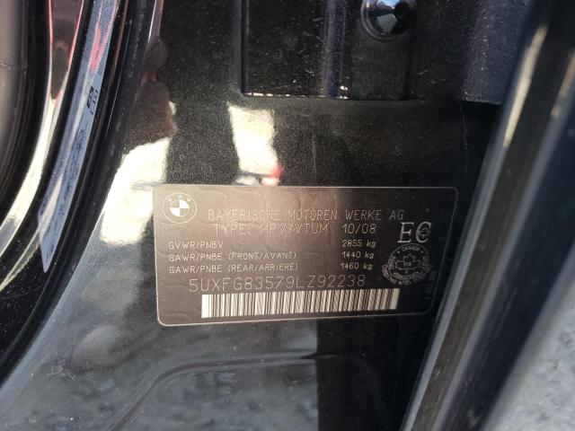Photo 10 from auction – 2009 BMW X6 with VIN 5UXFG83579LZ92238