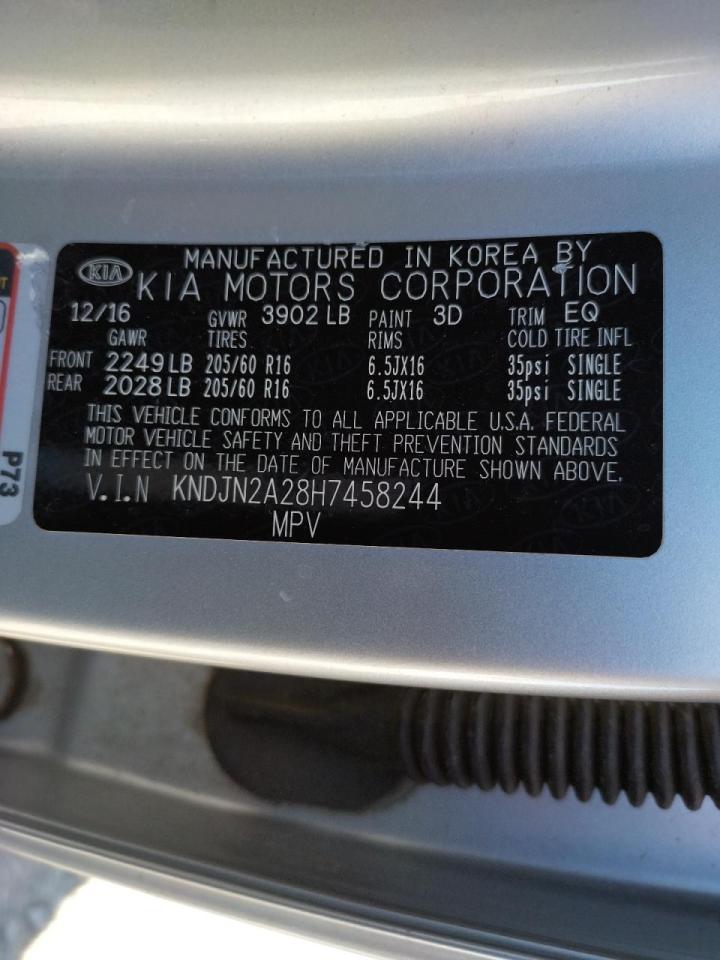 Photo 10 from auction – 2017 KIA SOUL with VIN KNDJN2A28H7458244