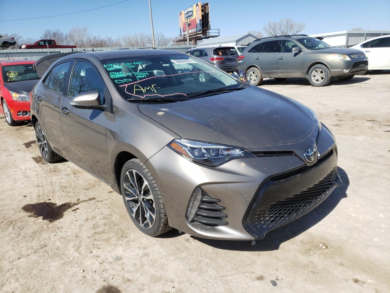 TOYOTA COROLLA L 2019 with VIN 5YFBURHE2KP920822 - Photo from auction