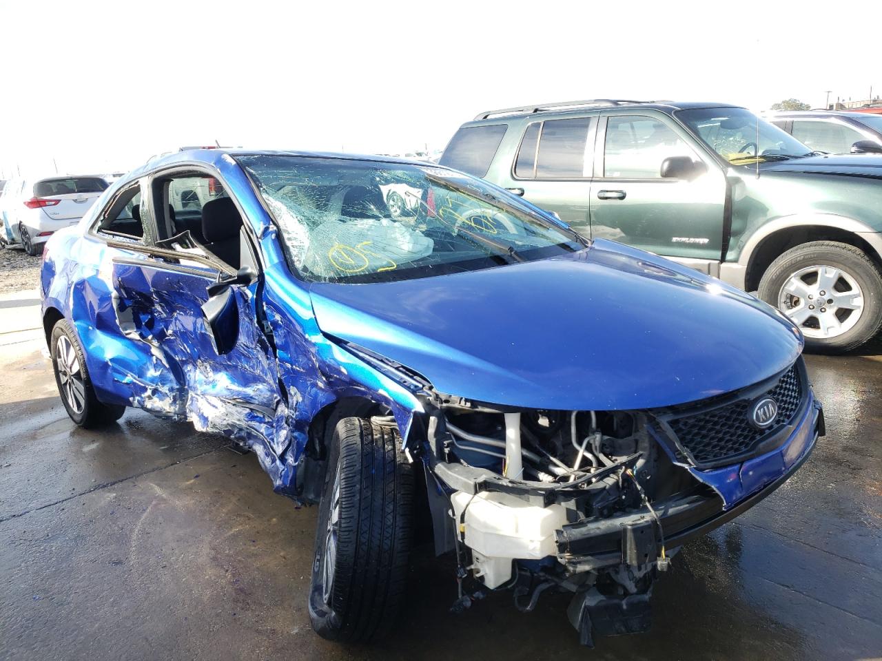 KIA FORTE EX 2013 with VIN KNAFU6A29D5655006 - Photo from auction