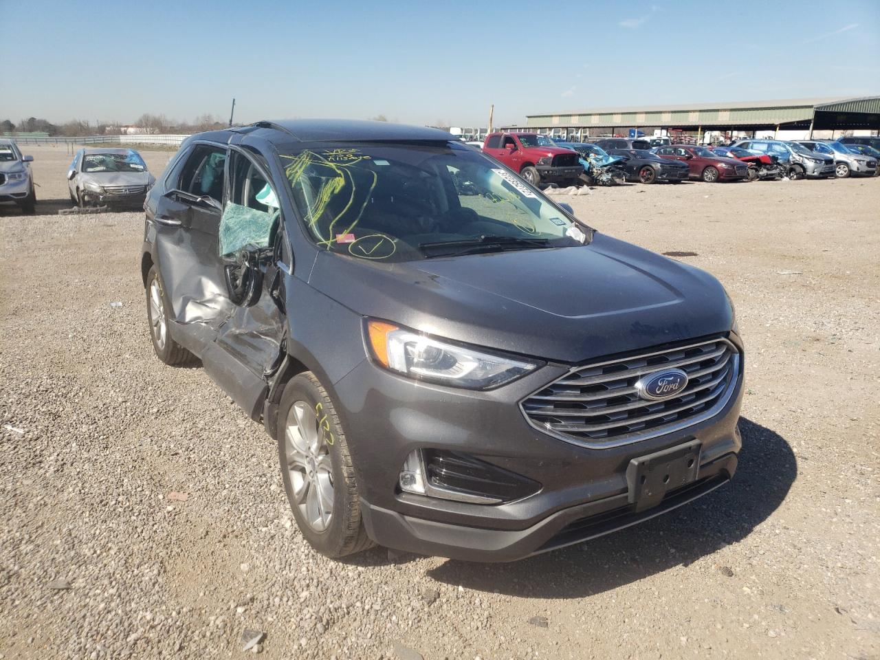 FORD EDGE TITAN 2019 with VIN 2FMPK3K90KBC72583 - Photo from auction