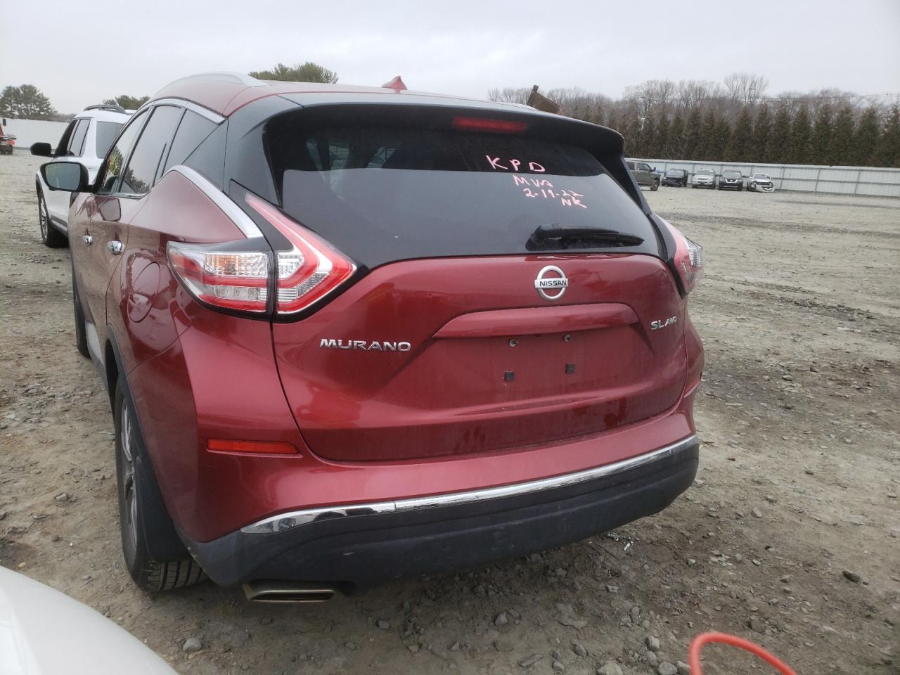 Photo 3 from auction – 2016 NISSAN MURANO S with VIN 5N1AZ2MH0GN129046