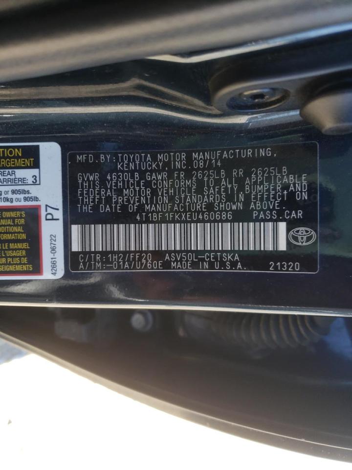 Photo 10 from auction – 2014 TOYOTA CAMRY L with VIN 4T1BF1FKXEU460686