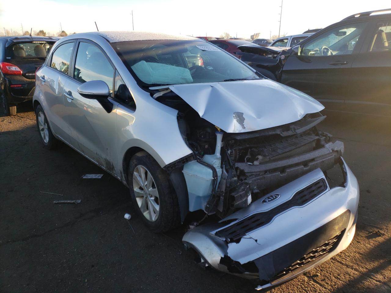 KIA RIO EX 2013 with VIN KNADN5A33D6268291 - Photo from auction