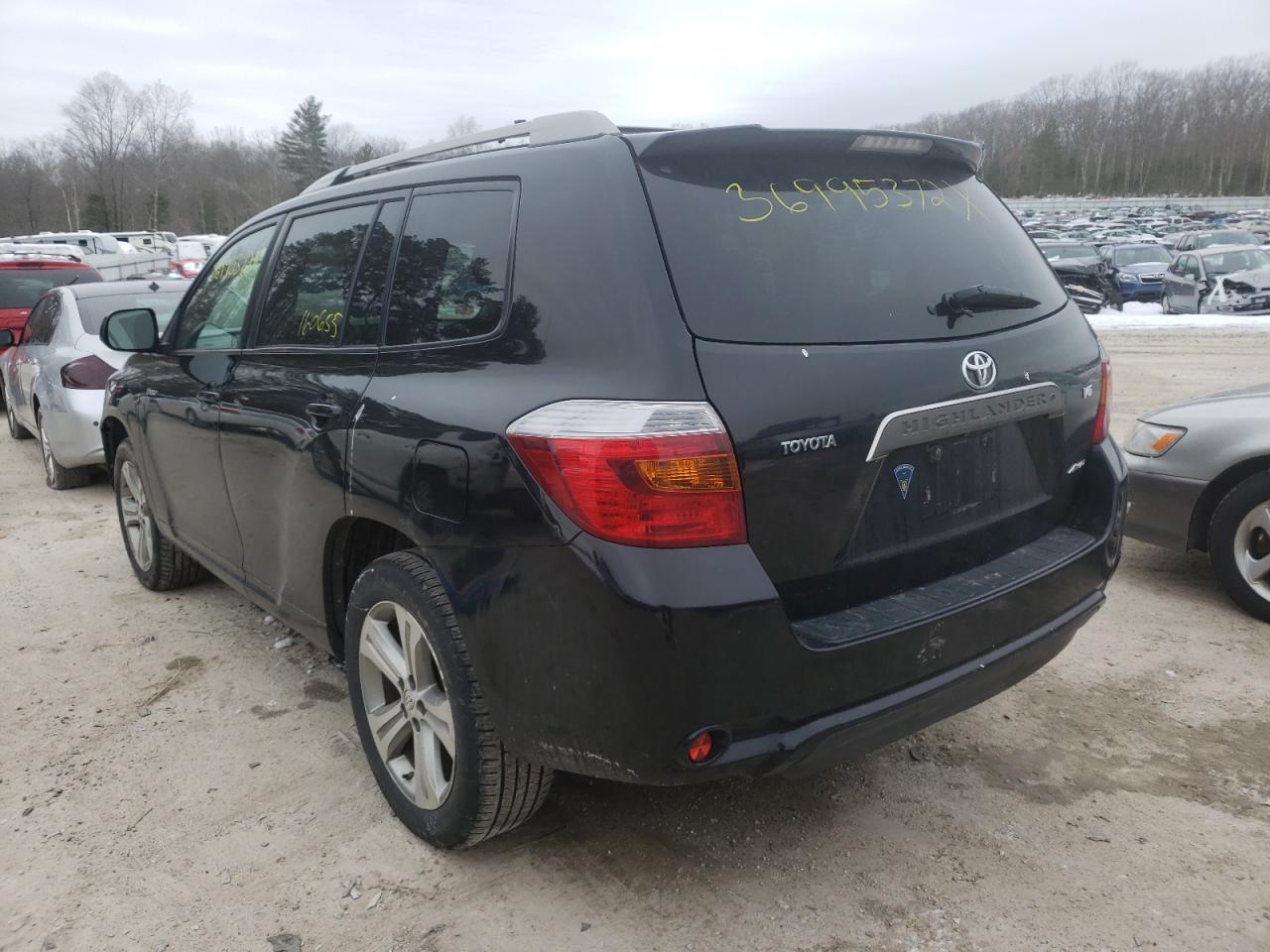Photo 3 from auction – 2008 TOYOTA HIGHLANDER with VIN JTEES43A982109595
