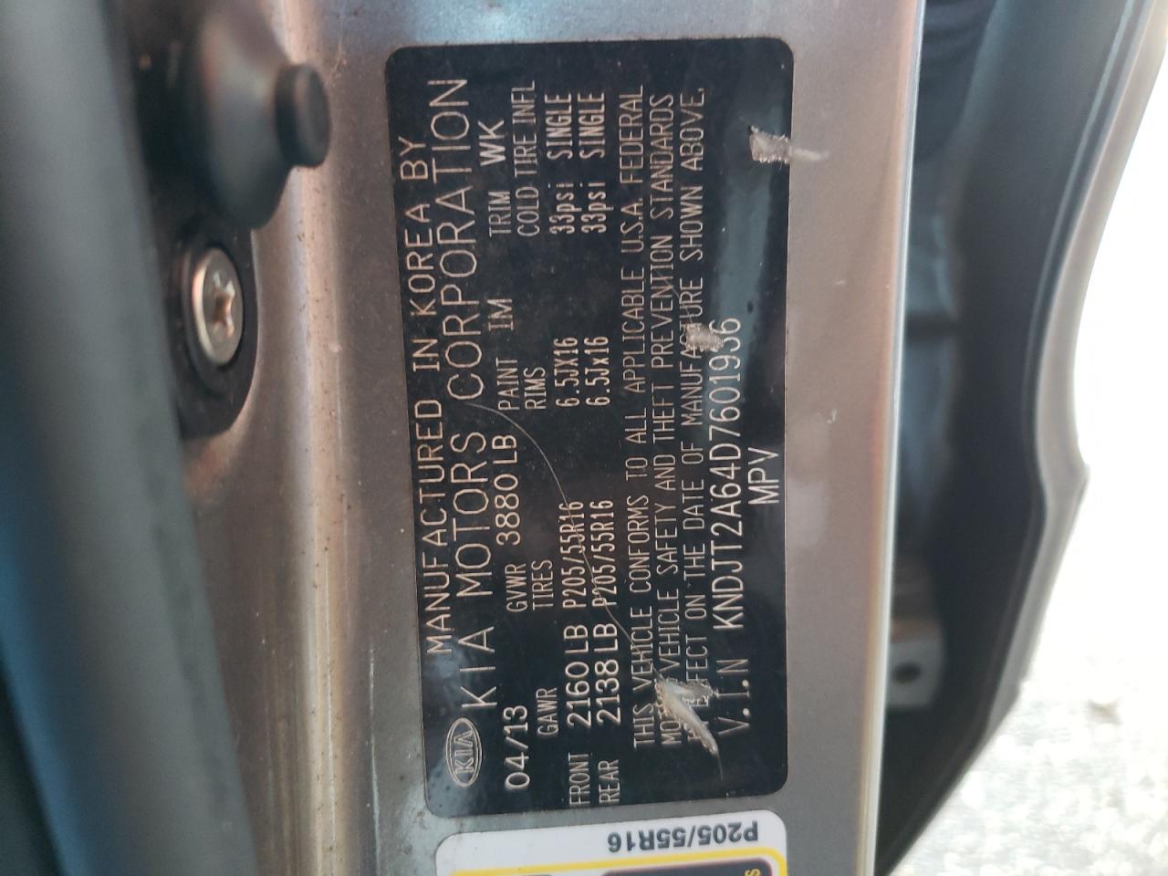 Photo 10 from auction – 2013 KIA SOUL + with VIN KNDJT2A64D7601936