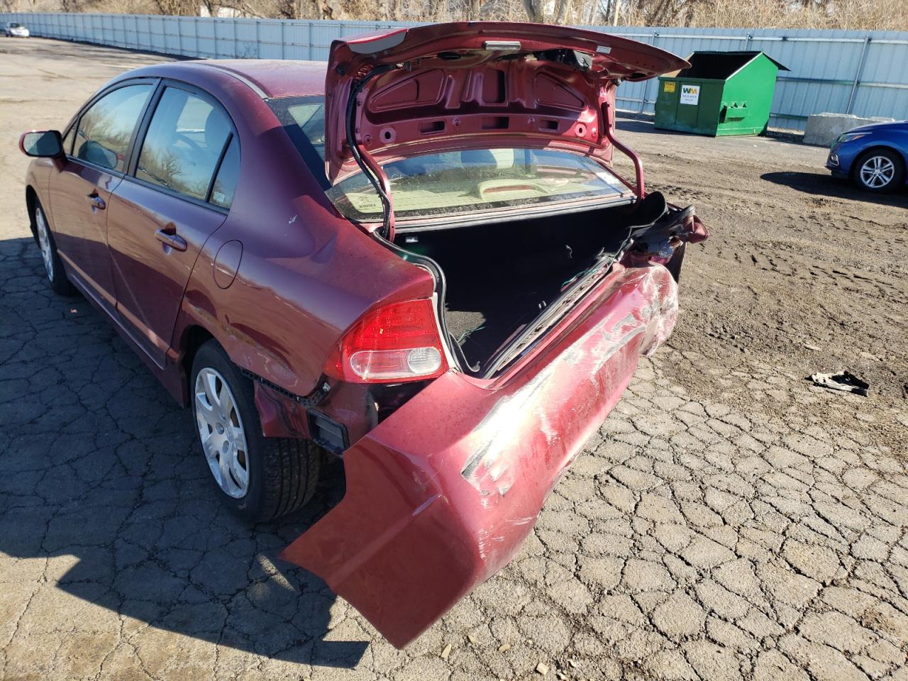 Photo 9 from auction – 2007 HONDA CIVIC LX with VIN 1HGFA16567L093987