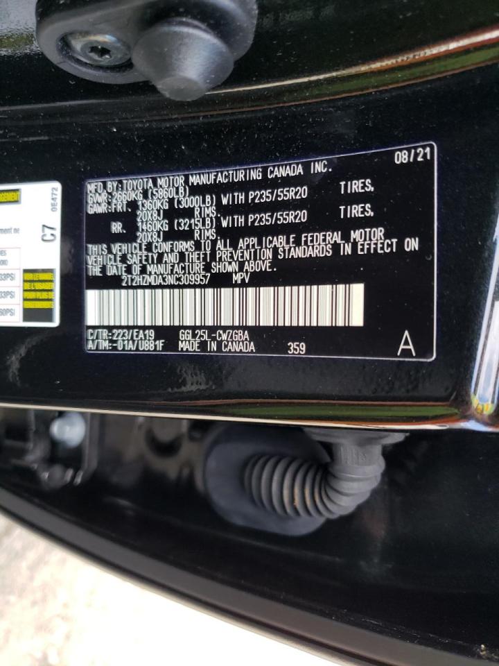 Photo 10 from auction – 2022 LEXUS RX 350 with VIN 2T2HZMDA3NC309957