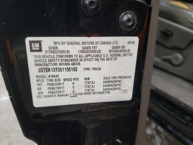 Photo 10 from auction – 2006 GMC NEW SIERRA with VIN 2GTEK13T061156192