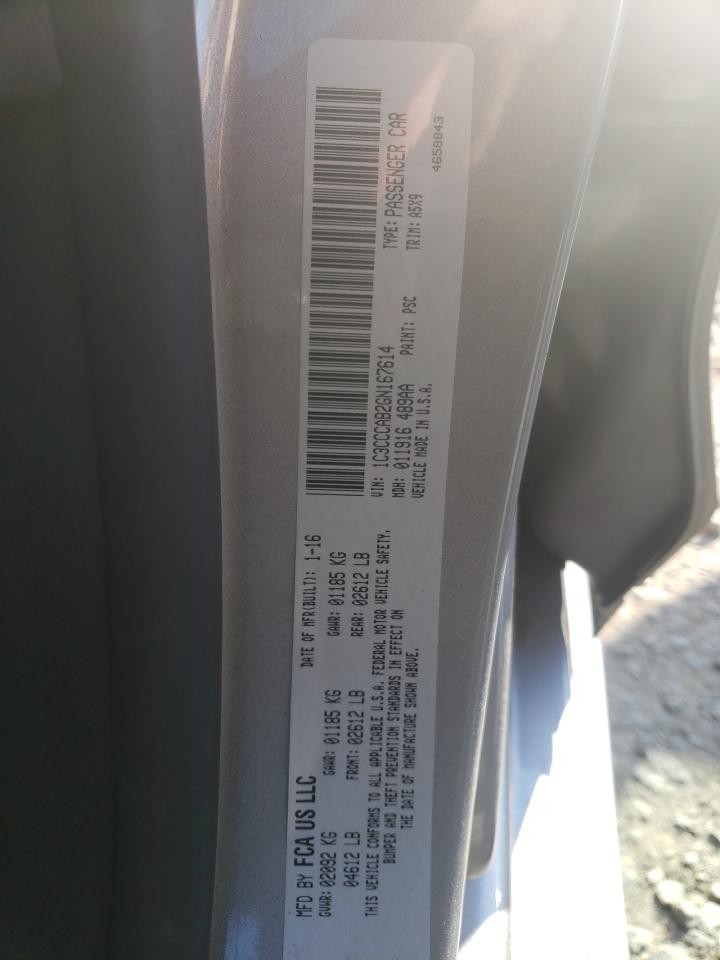 Photo 10 from auction – 2016 CHRYSLER 200 LIMITE with VIN 1C3CCCAB2GN167614