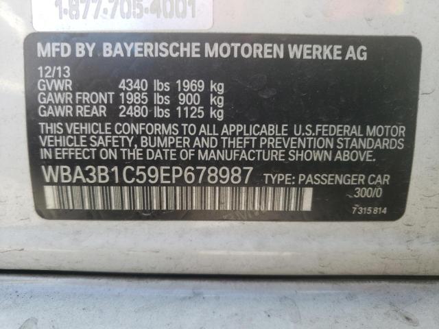Photo 10 from auction – 2014 BMW 320 I with VIN WBA3B1C59EP678987