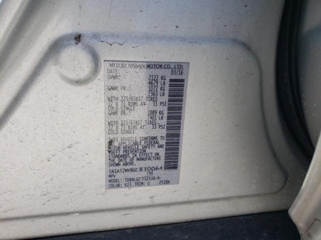 Photo 10 from auction – 2016 NISSAN ROGUE S with VIN 5N1AT2MV8GC830064