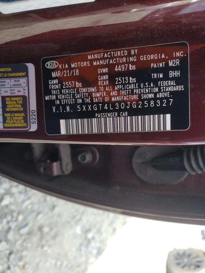 Photo 10 from auction – 2018 KIA OPTIMA LX with VIN 5XXGT4L30JG258327