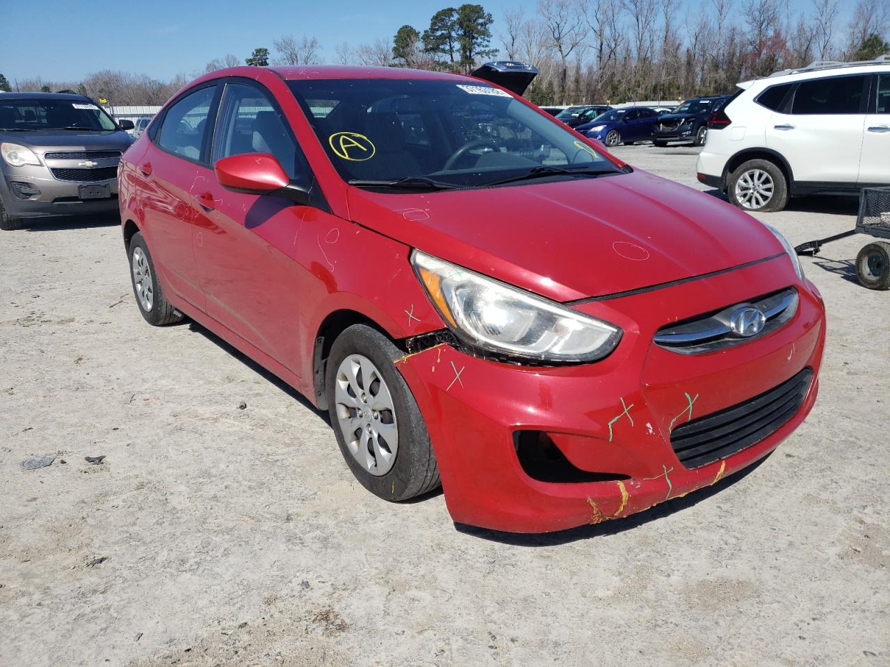 HYUNDAI ACCENT SE 2017 with VIN KMHCT4AE6HU217977 - Photo from auction
