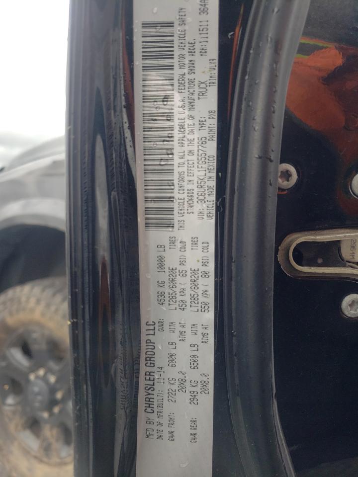 Photo 10 from auction – 2015 RAM 2500 LARAM with VIN 3C6UR5KL1FG557765