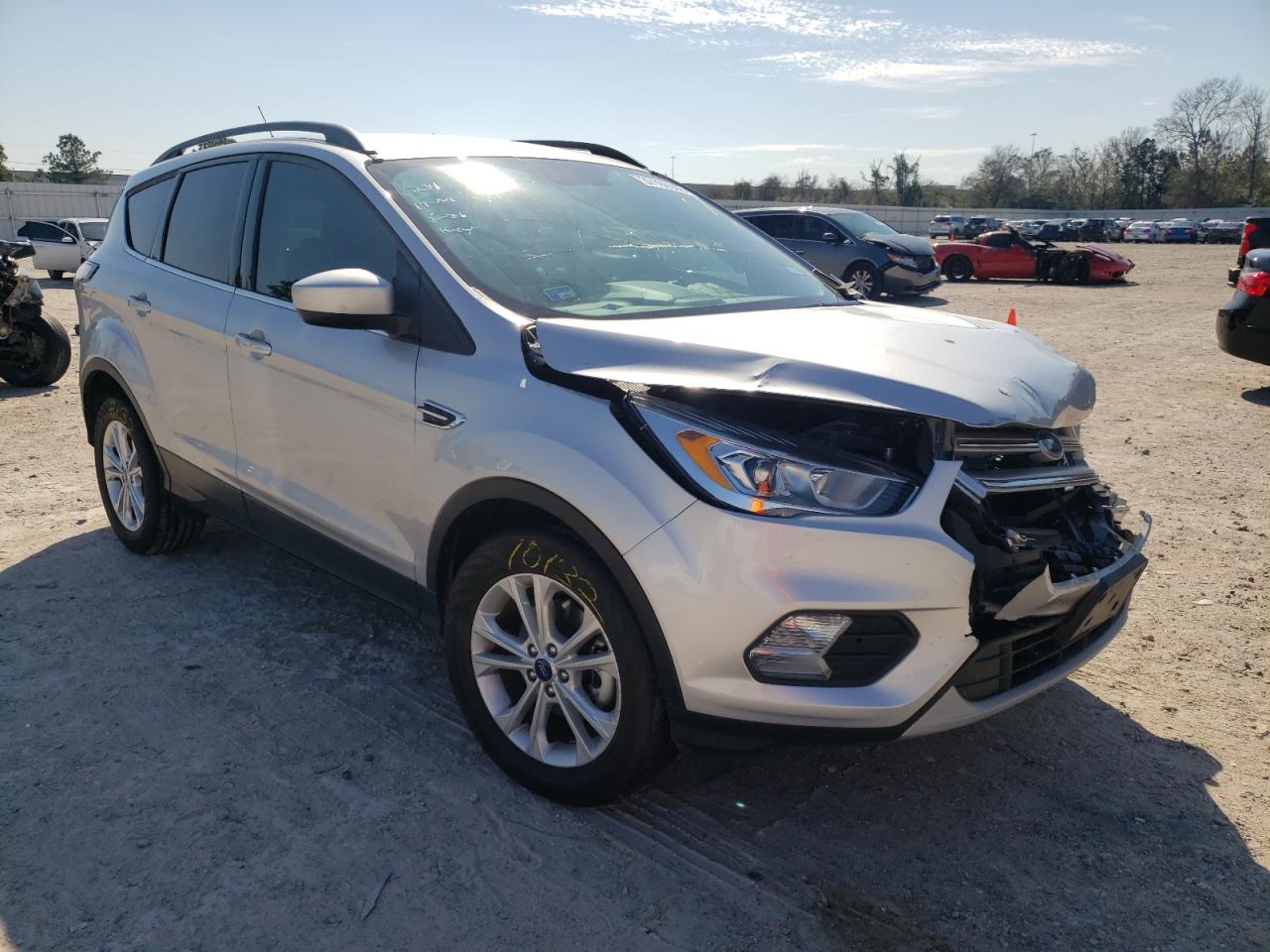 FORD ESCAPE SEL 2018 with VIN 1FMCU0HDXJUC06022 - Photo from auction