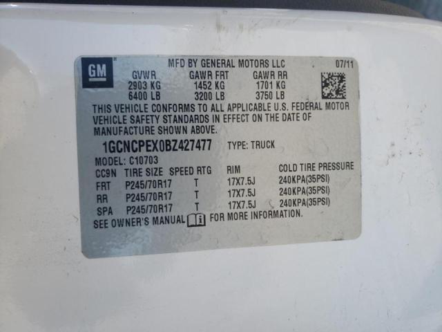 Photo 10 from auction – 2011 CHEVROLET SILVERADO with VIN 1GCNCPEX0BZ427477