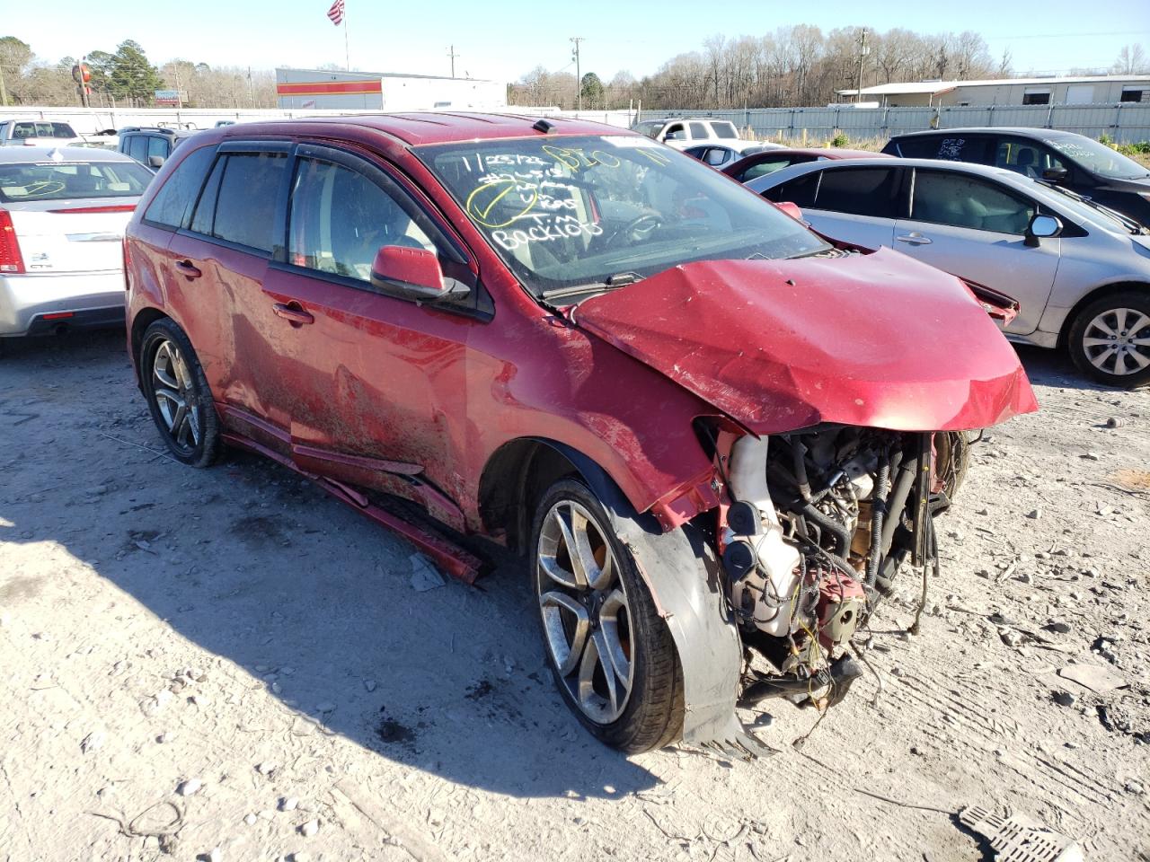 FORD EDGE SPORT 2012 with VIN 2FMDK3AK4CBA34695 - Photo from auction