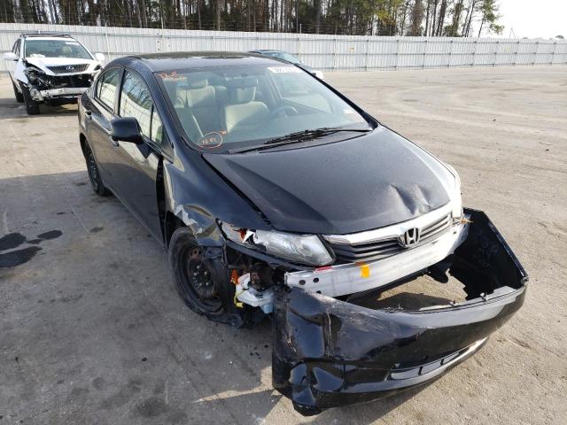 HONDA CIVIC LX 2012 with VIN 19XFB2F51CE387866 - Photo from auction