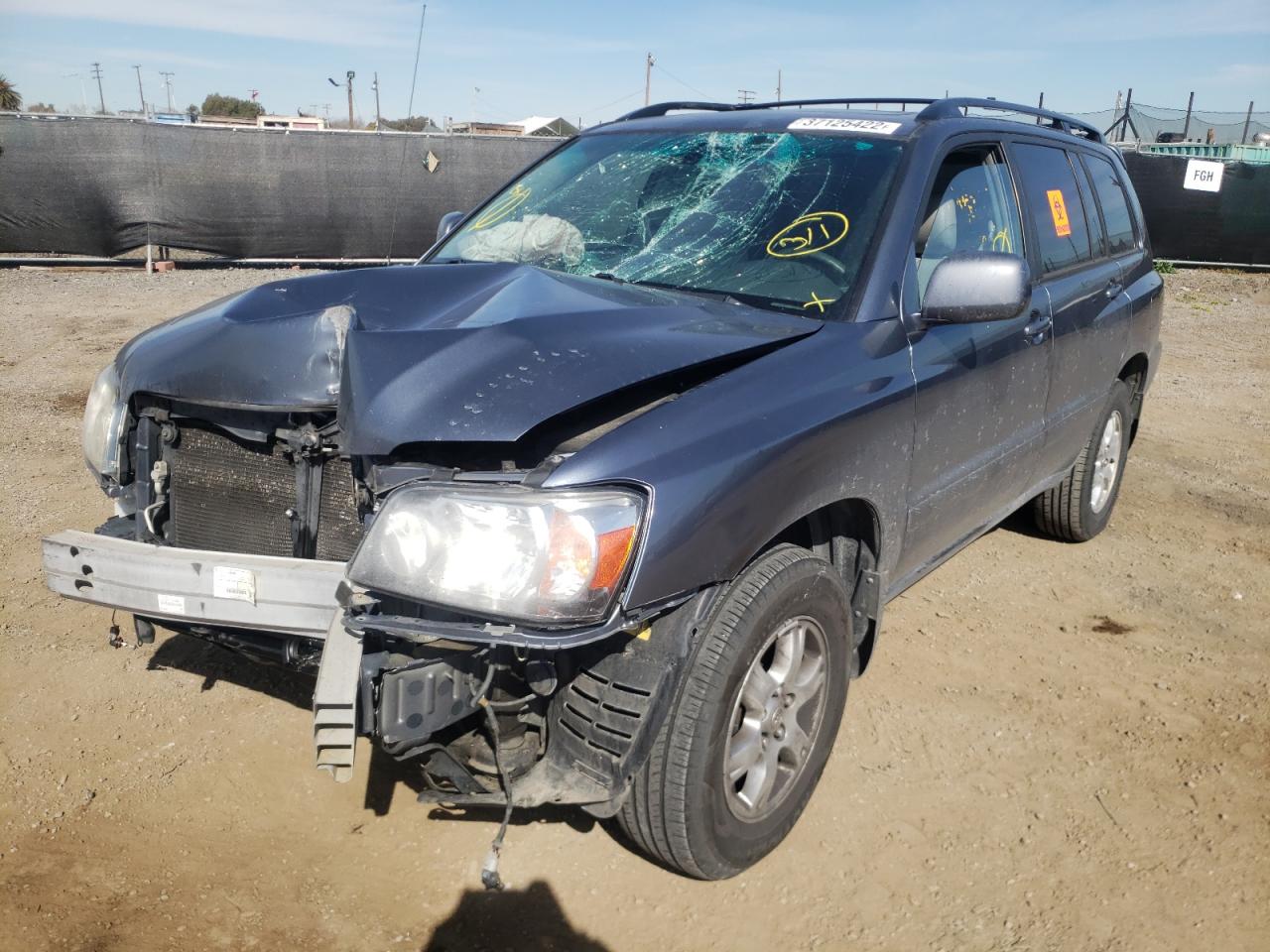 Photo 2 from auction – 2007 TOYOTA HIGHLANDER with VIN JTEHP21A170202031