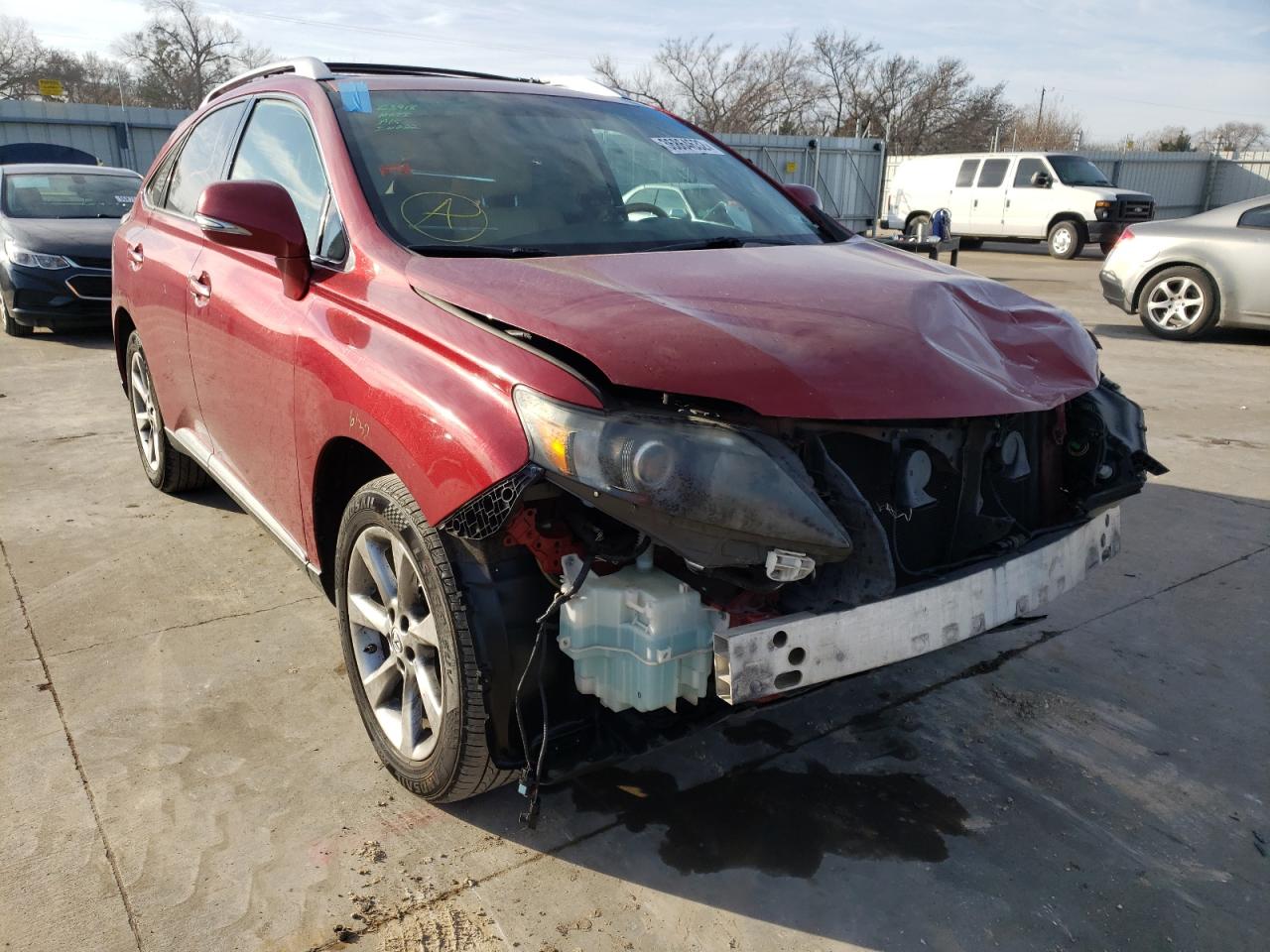 LEXUS RX 350 2012 with VIN 2T2ZK1BA2CC070005 - Photo from auction