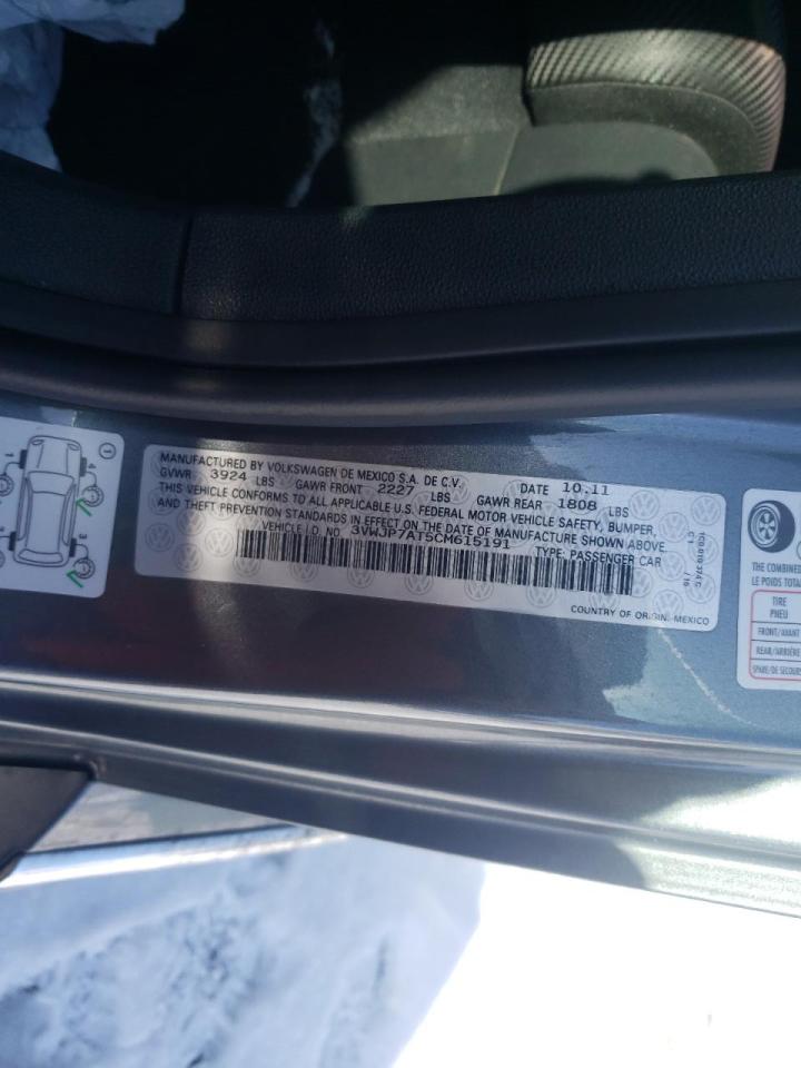 صورة رقم 10 من المزاد - 2012 VOLKSWAGEN BEETLE مع VIN 3VWJP7AT5CM615191