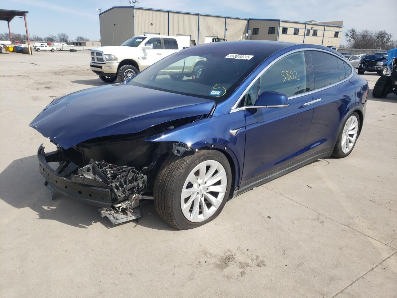 Photo 2 from auction – 2021 TESLA MODEL X with VIN 5YJXCDE20MF322104