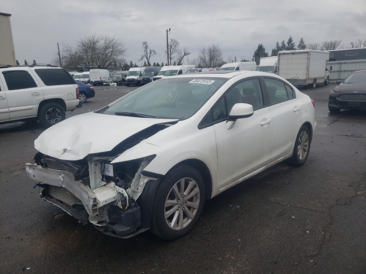 Photo 2 from auction – 2012 HONDA CIVIC EXL with VIN 2HGFB2F98CH309433