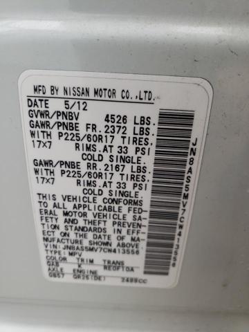 Photo 10 from auction – 2012 NISSAN ROGUE S with VIN JN8AS5MV7CW413556