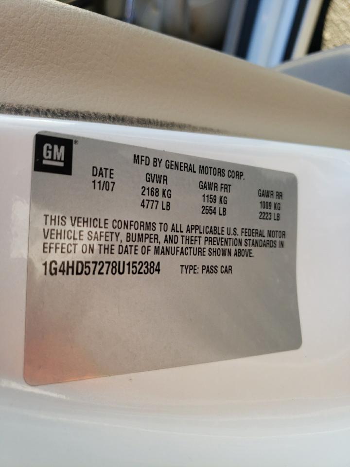 Photo 10 from auction – 2008 BUICK LUCERNE CX with VIN 1G4HD57278U152384