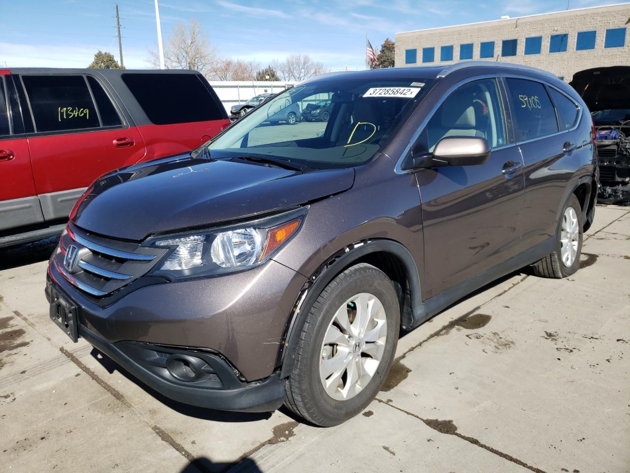 Photo 2 from auction – 2012 HONDA CR-V EXL with VIN 5J6RM4H7XCL037168
