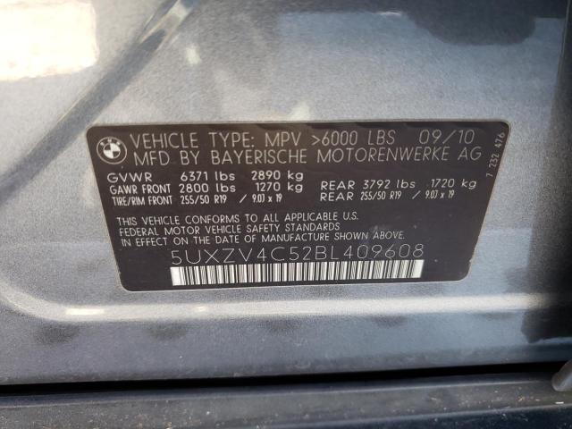 Photo 10 from auction – 2011 BMW X5 XDRIVE3 with VIN 5UXZV4C52BL409608