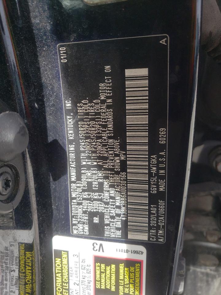 Photo 10 from auction – 2010 TOYOTA VENZA with VIN 4T3BK3BB6AU030166