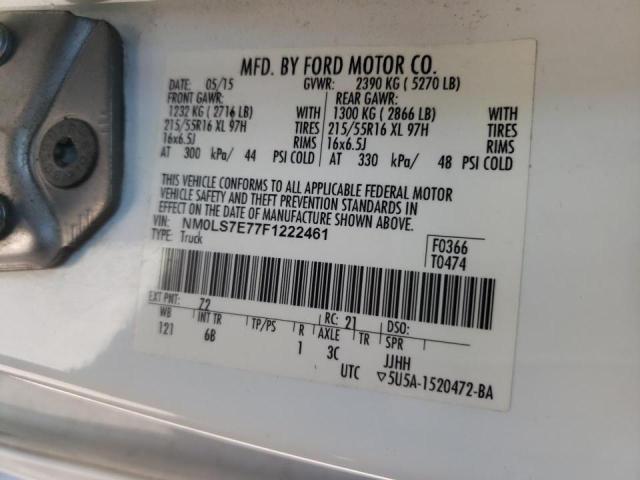 Photo 10 from auction – 2015 FORD TRANSIT CO with VIN NM0LS7E77F1222461